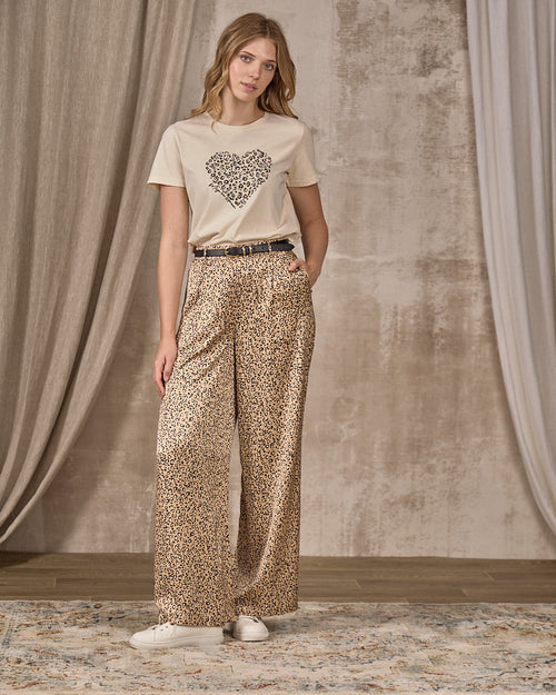 T-shirt cœur léopard - MISE AU GREEN - 4