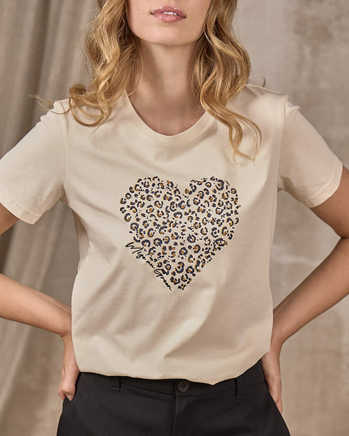 T-shirt cœur léopard - MISE AU GREEN - 6