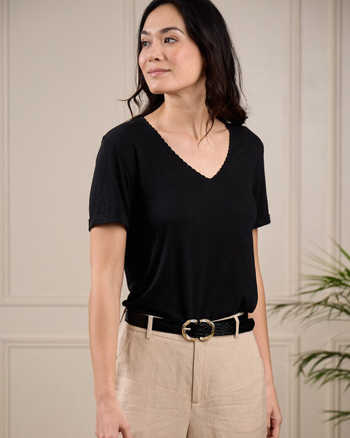 T-shirt col V - MISE AU GREEN - 6