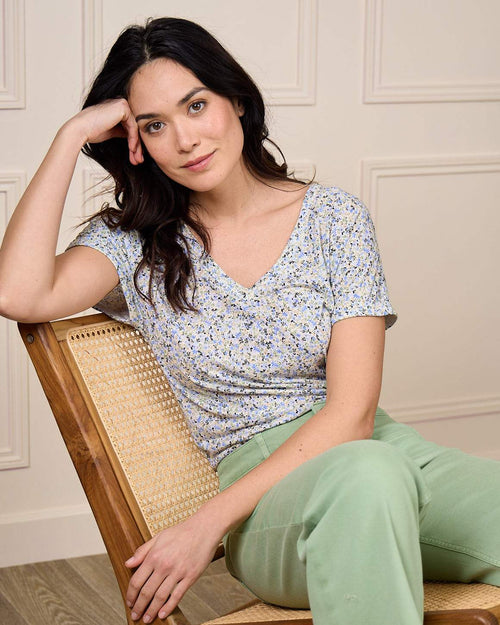 T-shirt viscose et lin - MISE AU GREEN - 6