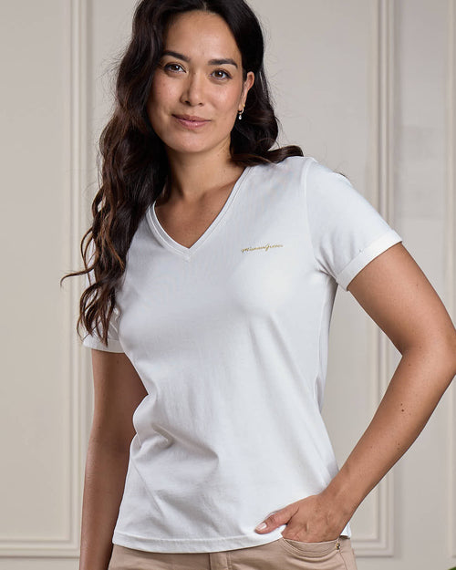 T-shirt col V - MISE AU GREEN - 3