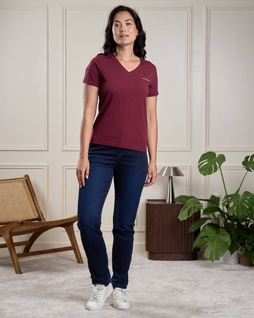 T-shirt col V - MISE AU GREEN - 4