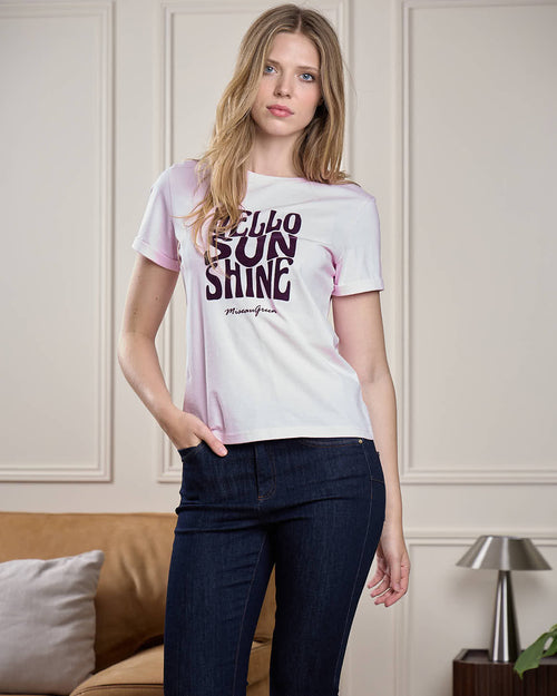 T-shirt Hello Sunshine - MISE AU GREEN - 3