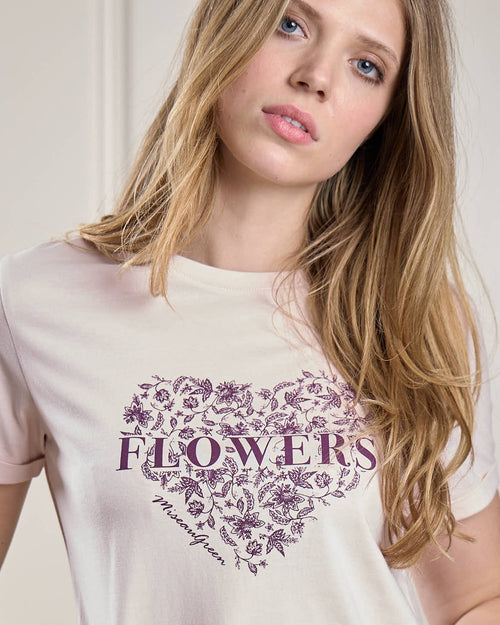 T-shirt Flowers - MISE AU GREEN - 1