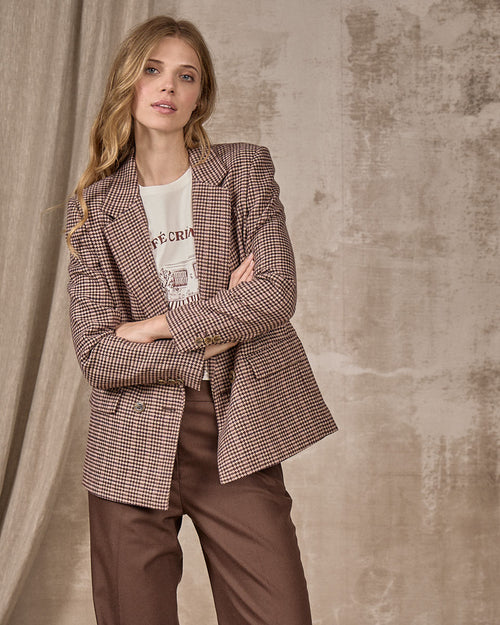 Blazer pied-de-poule Edwina - MISE AU GREEN - 1