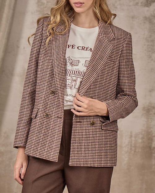 Blazer pied-de-poule Edwina - MISE AU GREEN - 5