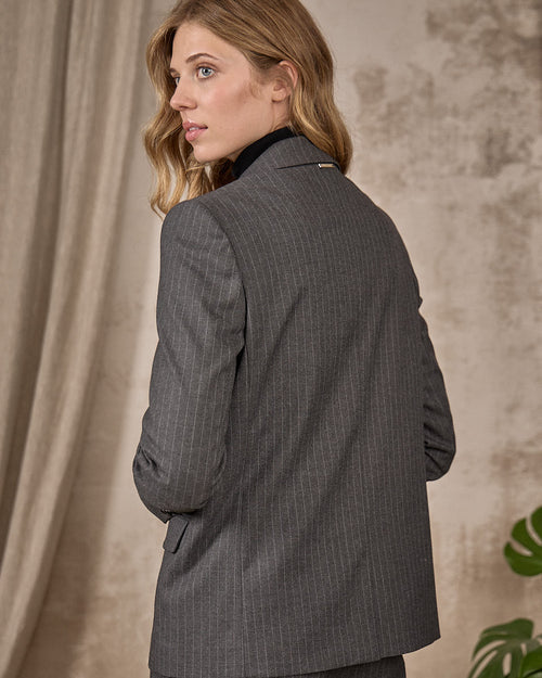 Blazer rayé - MISE AU GREEN - 7