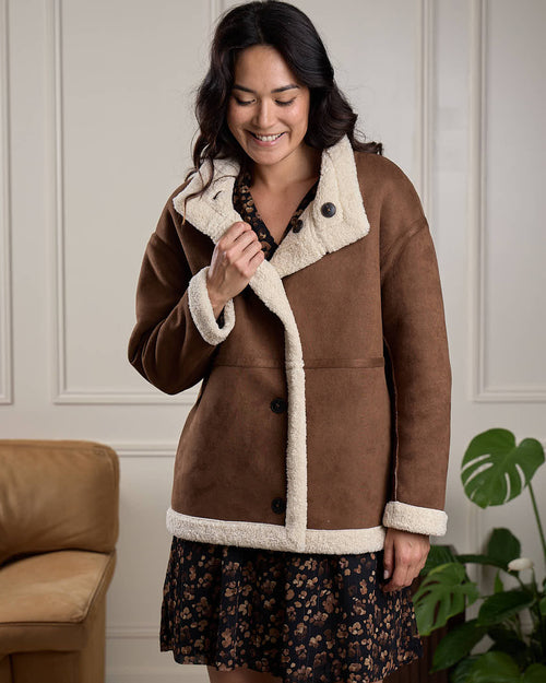 Veste réversible sherpa - MISE AU GREEN - 2