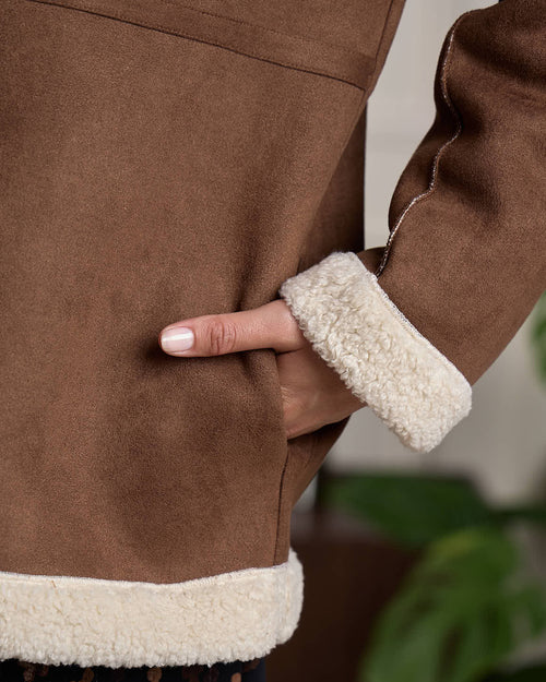 Veste réversible sherpa - MISE AU GREEN - 4
