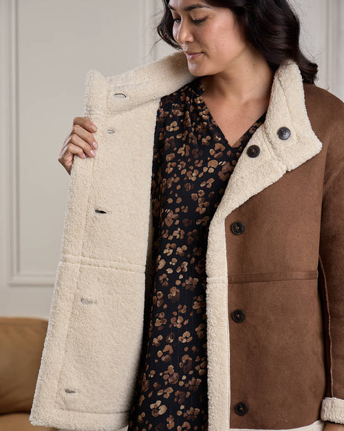 Veste réversible sherpa - MISE AU GREEN - 8