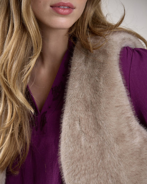Gilet fausse fourrure - MISE AU GREEN - 4