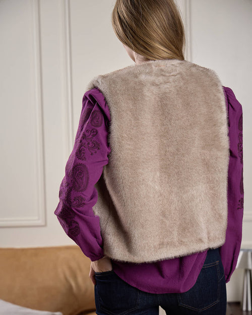 Gilet fausse fourrure - MISE AU GREEN - 5