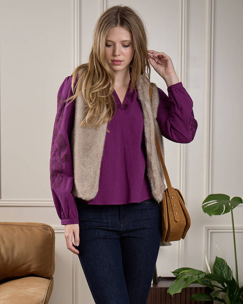 Gilet fausse fourrure - MISE AU GREEN - 8