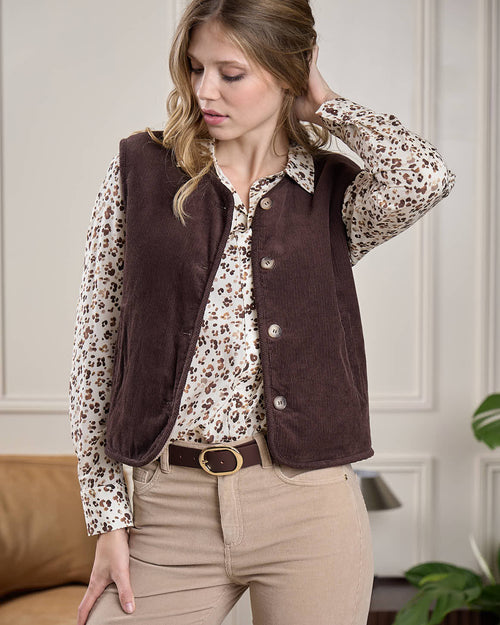 Veste sans manches réversible - MISE AU GREEN - 2