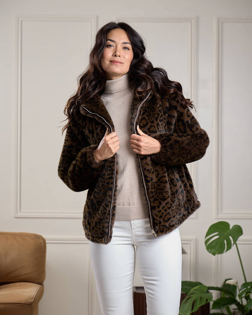 Veste chaude Léopard - MISE AU GREEN - 1