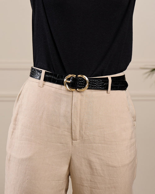 Ceinture motif croco Gianna - MISE AU GREEN - 4