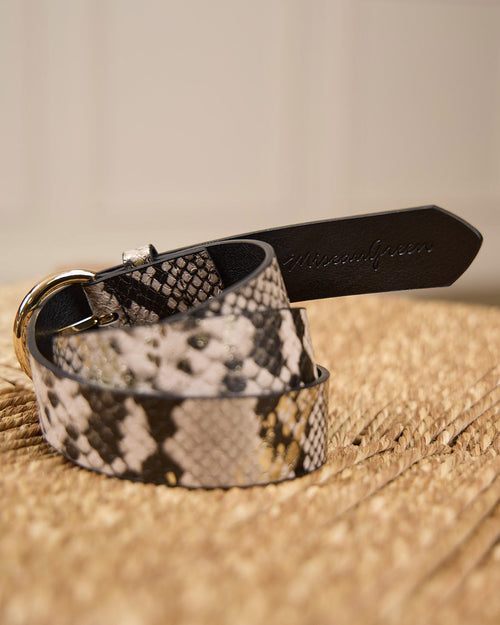 Ceinture motif python Glenda - MISE AU GREEN - 4