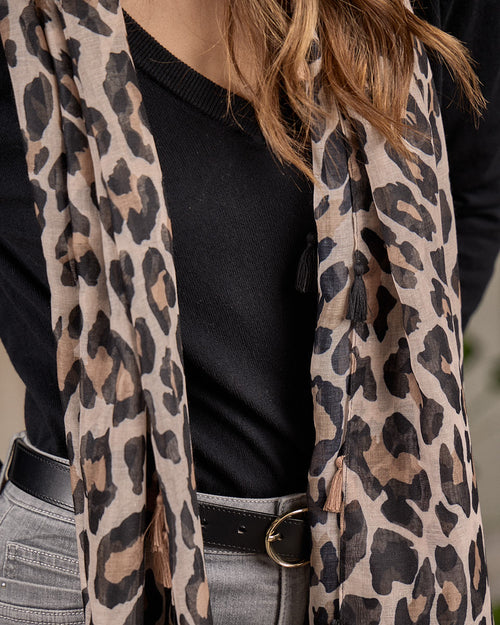 Chèche léopard Céleste - MISE AU GREEN - 3