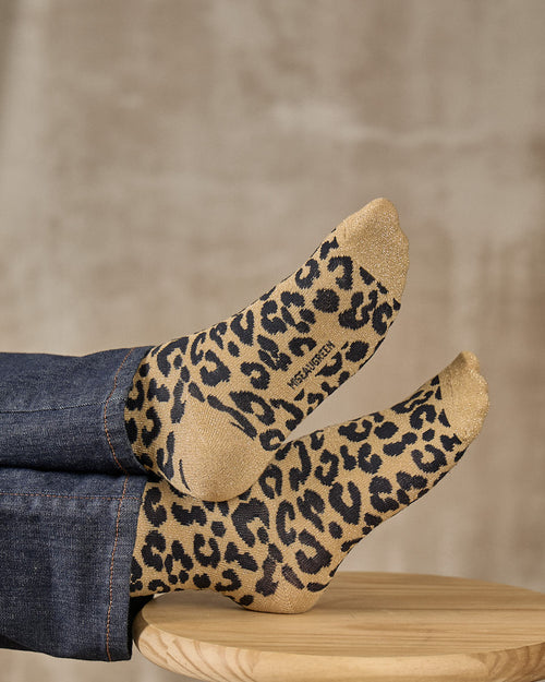 Chaussettes léopard Eloïse - MISE AU GREEN - 1