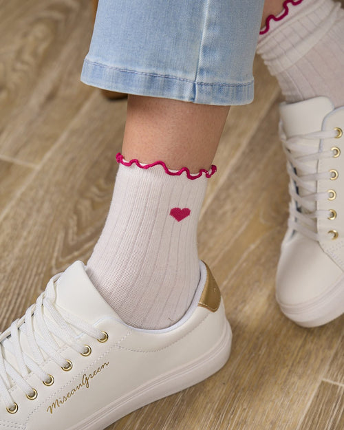 Chaussettes cœurs Giséla - MISE AU GREEN - 1