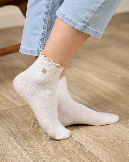 Chaussettes cœurs Gisèle - MISE AU GREEN - 1