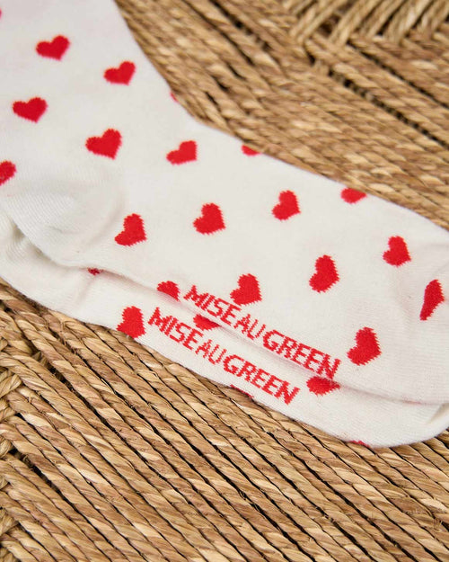 Chaussettes cœurs Guilia - MISE AU GREEN - 2