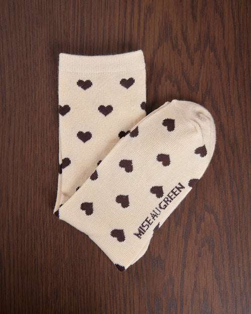 Chaussettes cœurs Guilia - MISE AU GREEN - 1