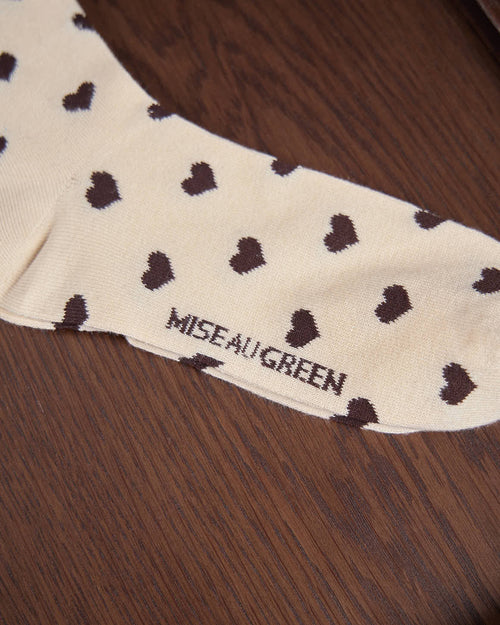 Chaussettes cœurs Guilia - MISE AU GREEN - 2