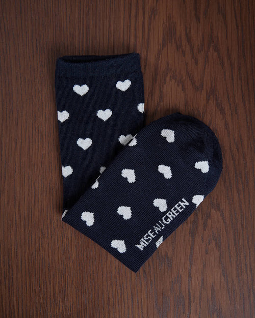Chaussettes cœurs Guilia - MISE AU GREEN - 1