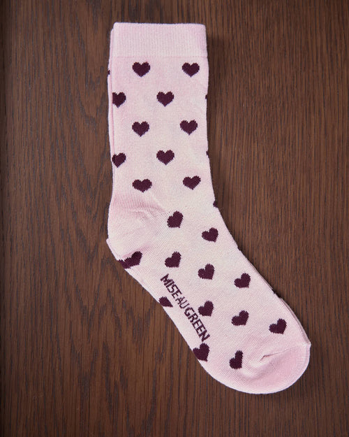Chaussettes cœurs Guilia - MISE AU GREEN - 1