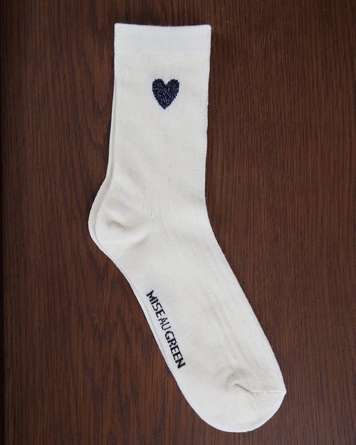 Chaussettes cœur paillettes - MISE AU GREEN - 2