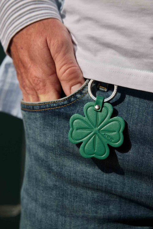 Porte-clés trèfle 40 ans-MISE AU GREEN