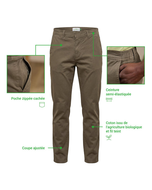 Chino coupe ajustée - MISE AU GREEN - 2