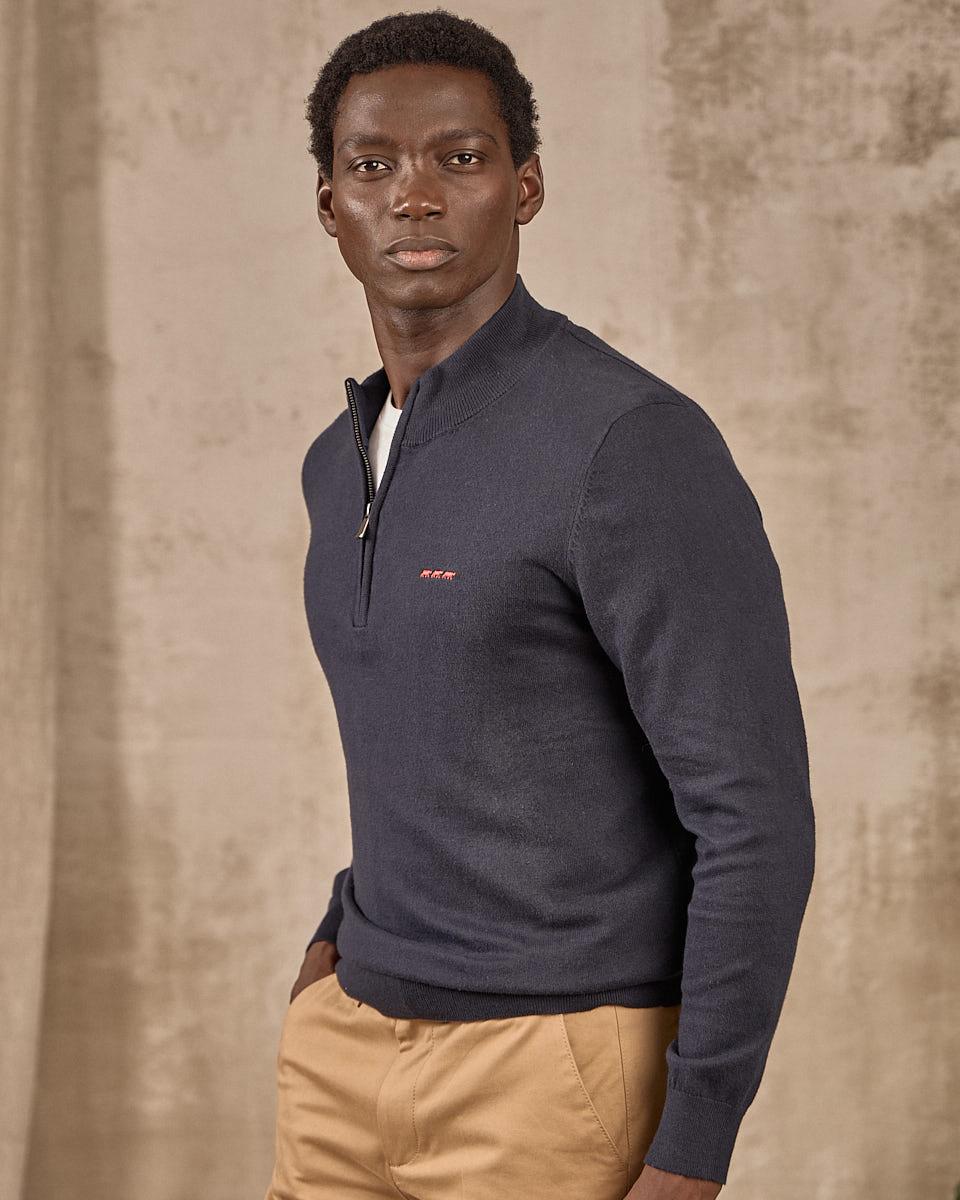 Pull 95% coton et 5% cachemire