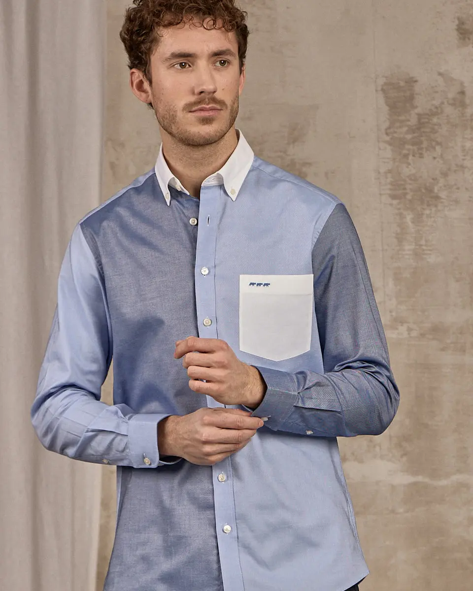 Chemise bleue