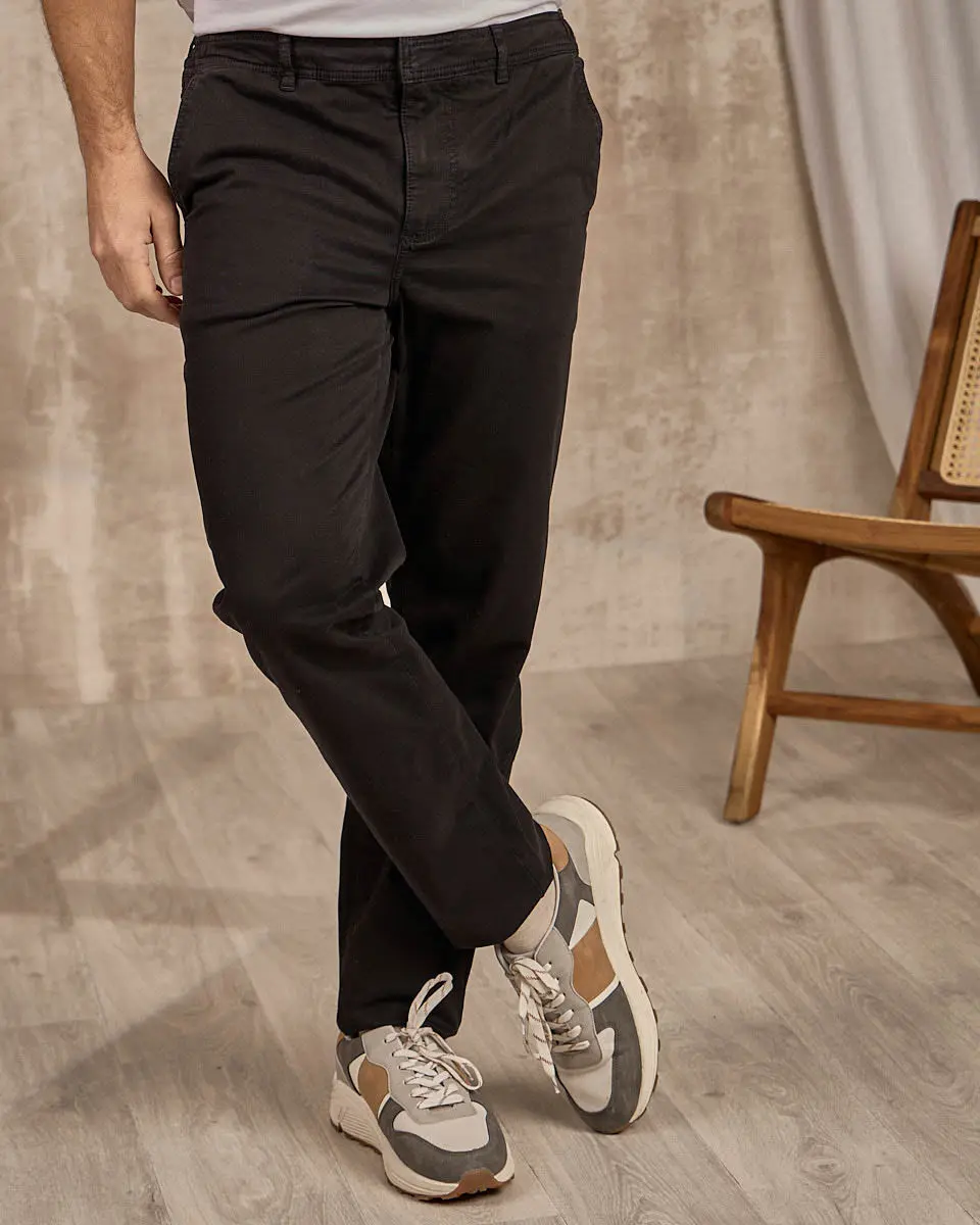 Pantalon chino noir