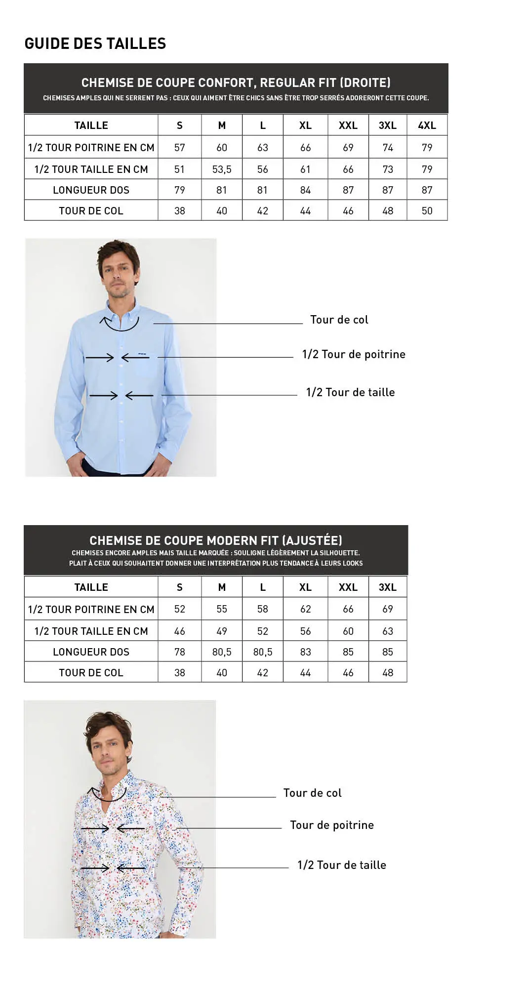 Chemise top taille 16