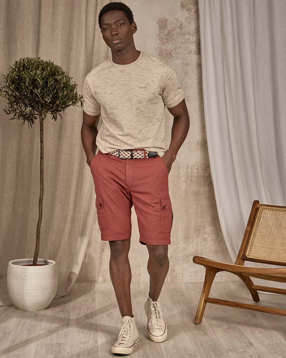 Bermuda cargo rouge