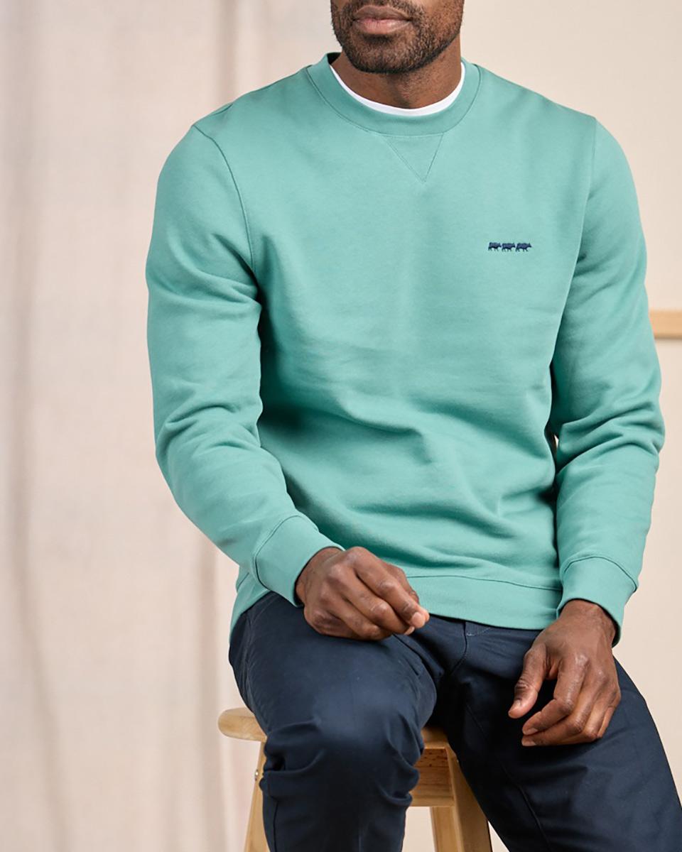 Sweat uni vert