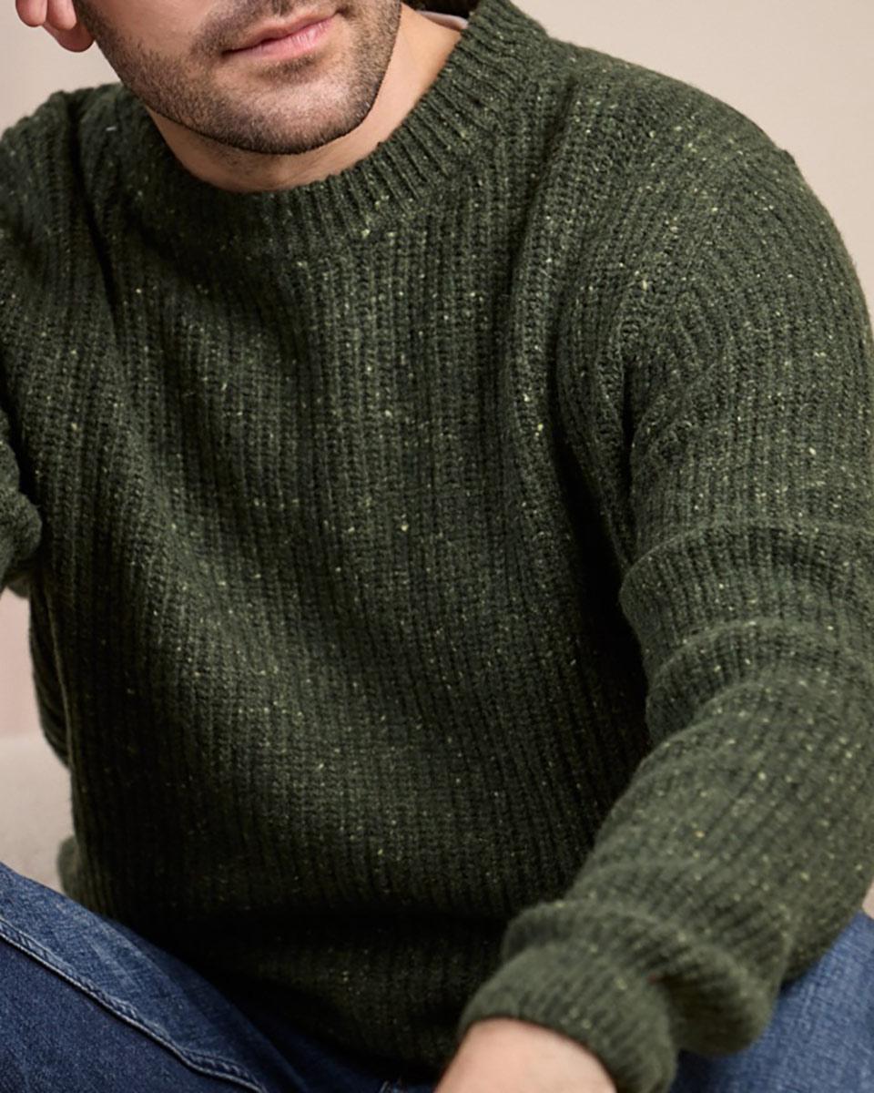 Pull grosse jauge vert