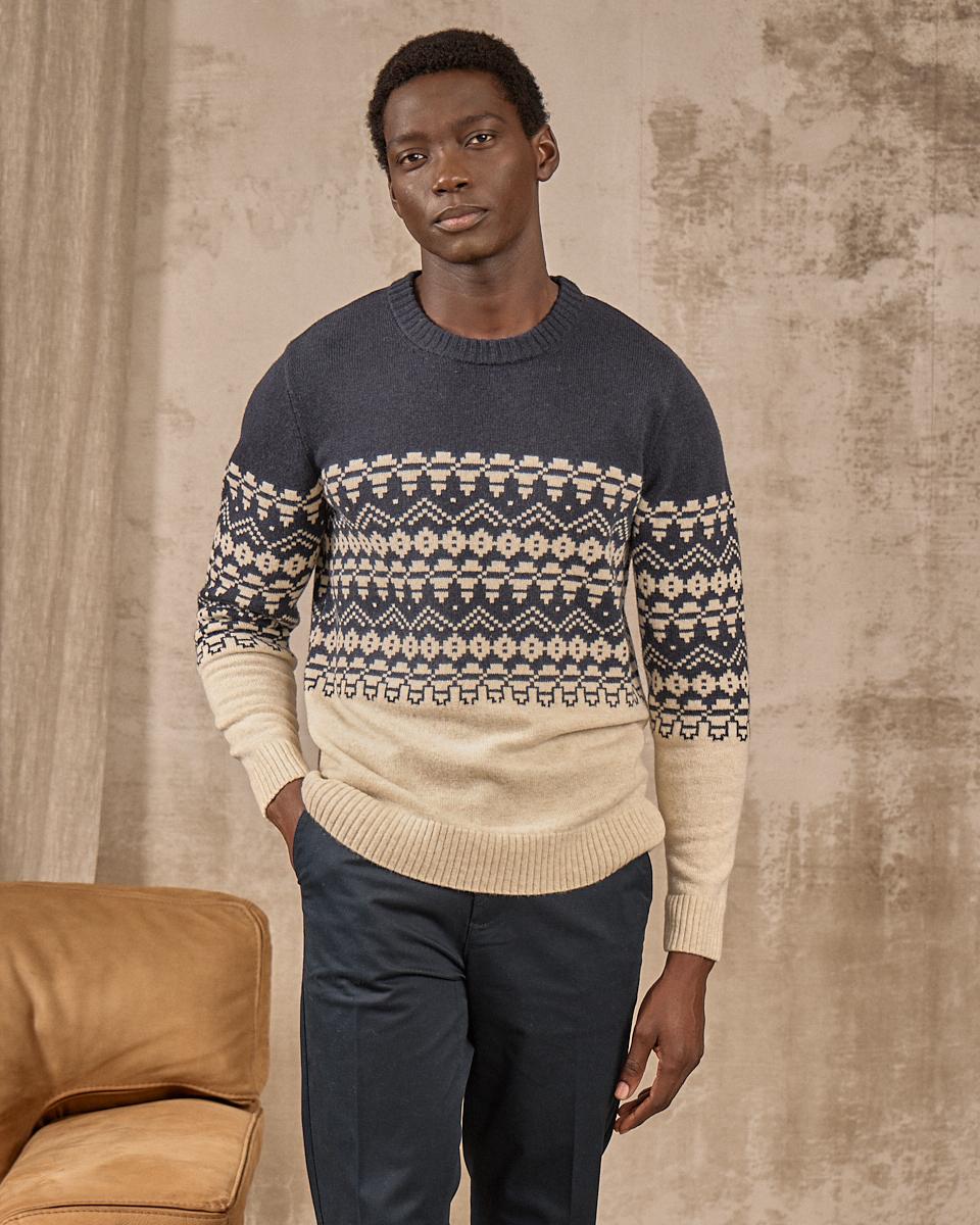 Pull Émile bleu