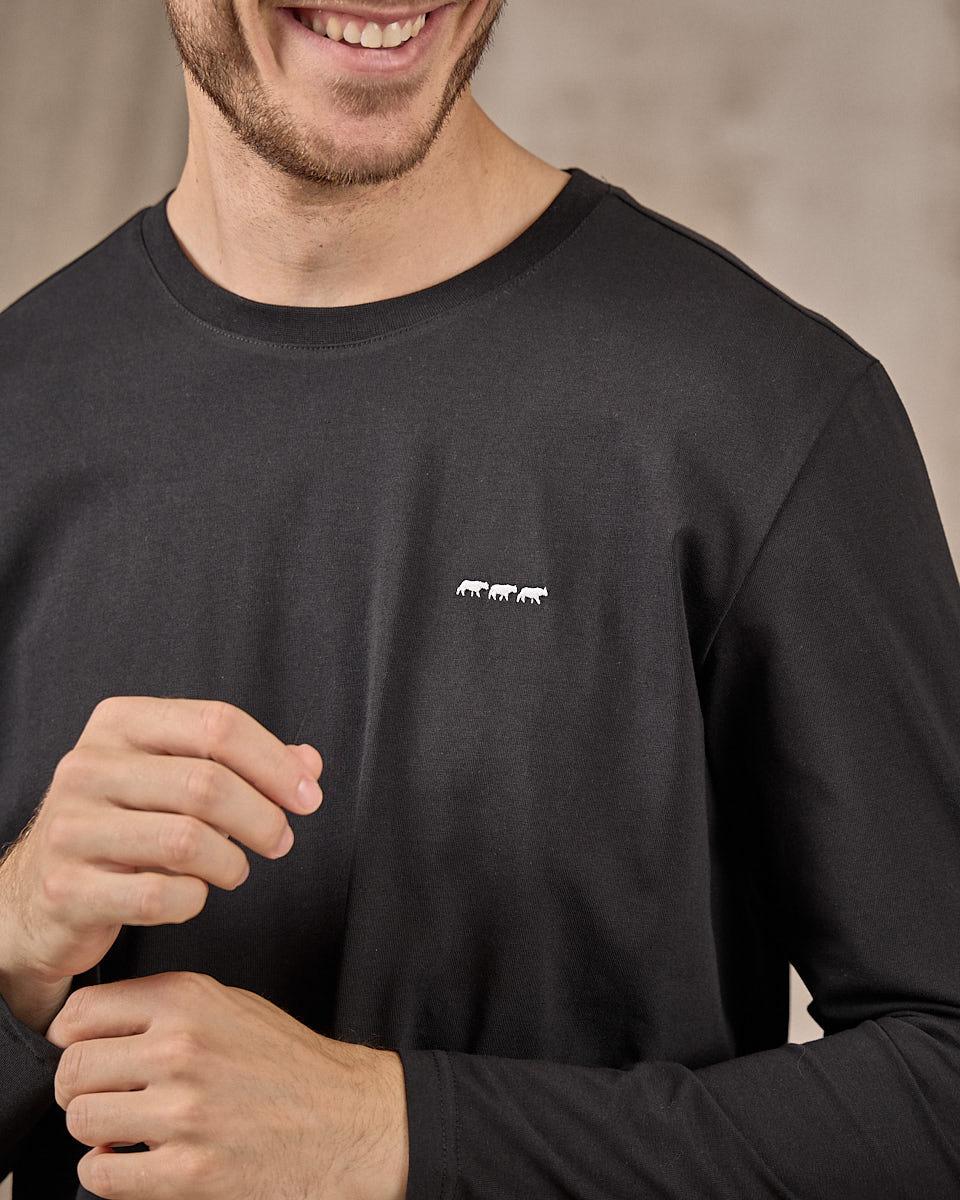 T-shirt manches longues noir
