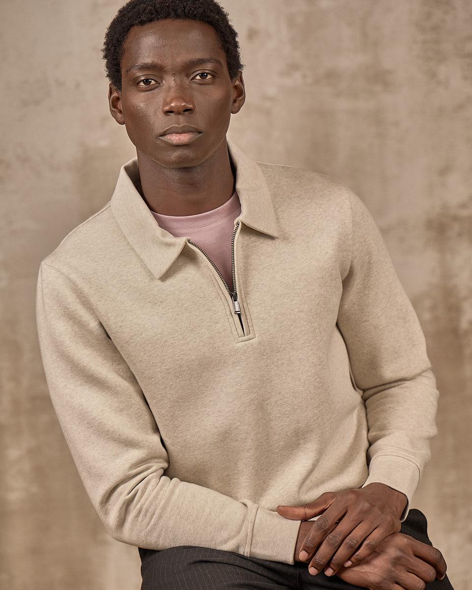 Sweat col polo