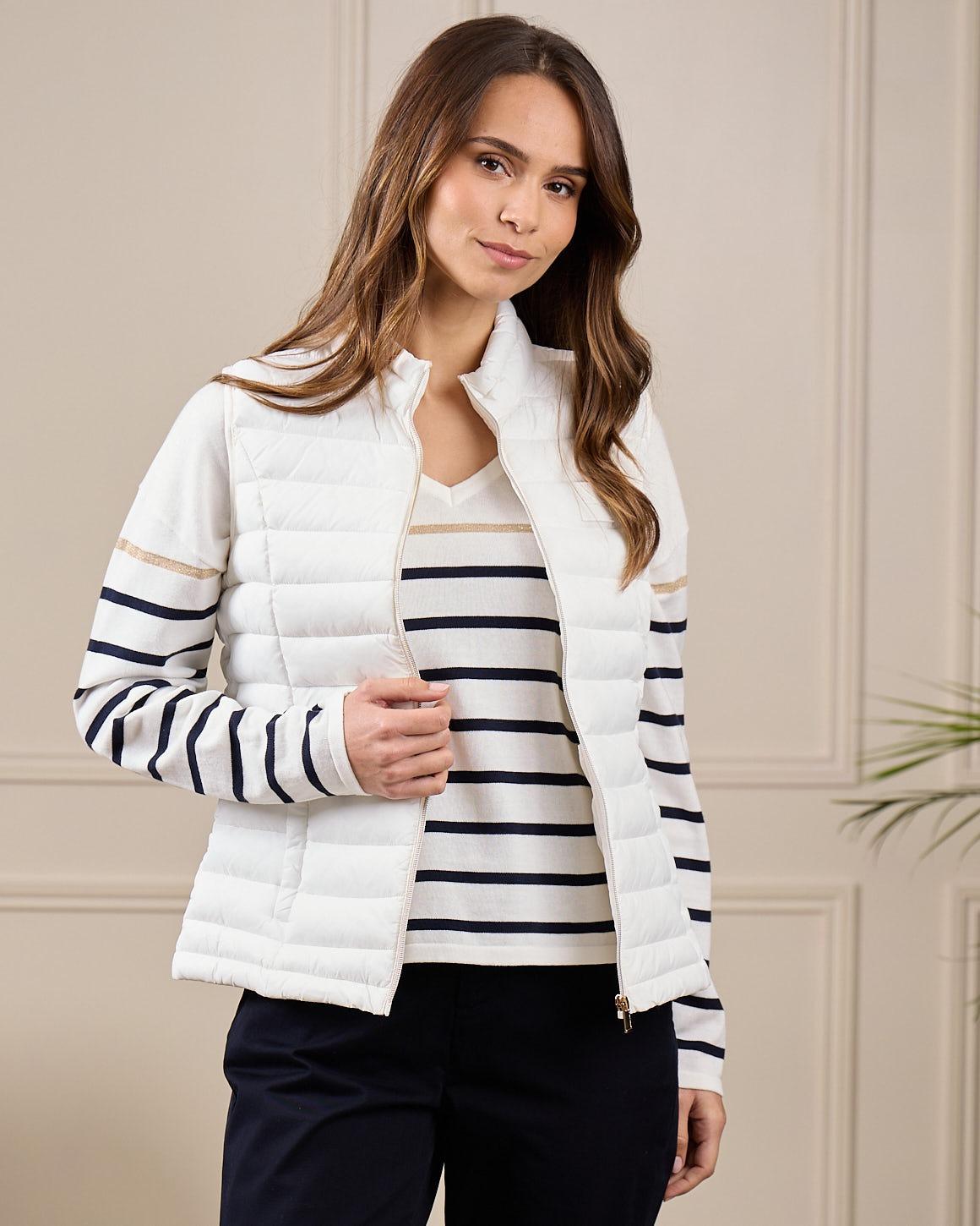 Doudoune sans manches blanc