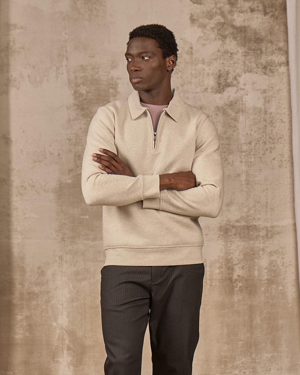 Sweat col polo