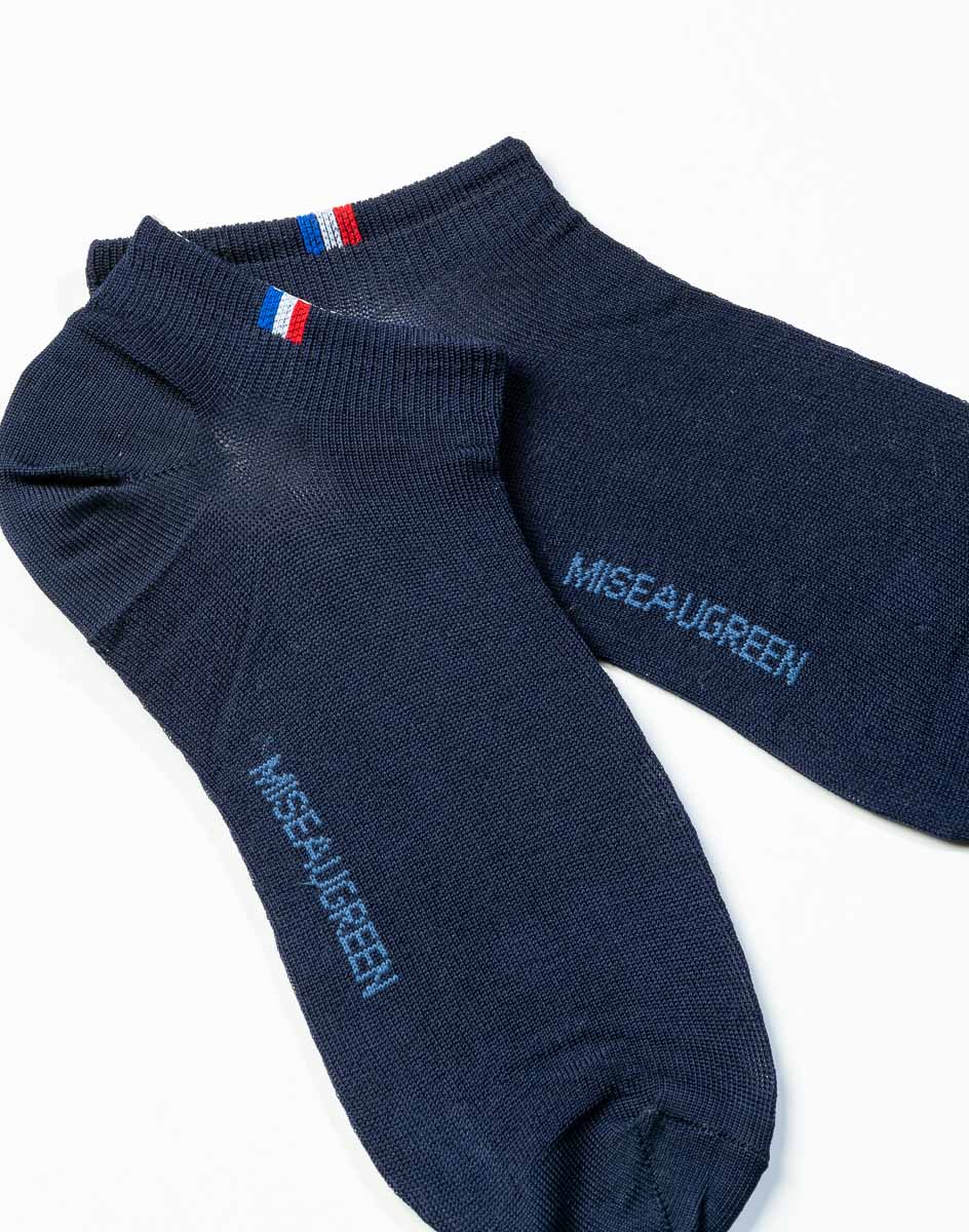 Chaussettes courtes invisibles unies noir