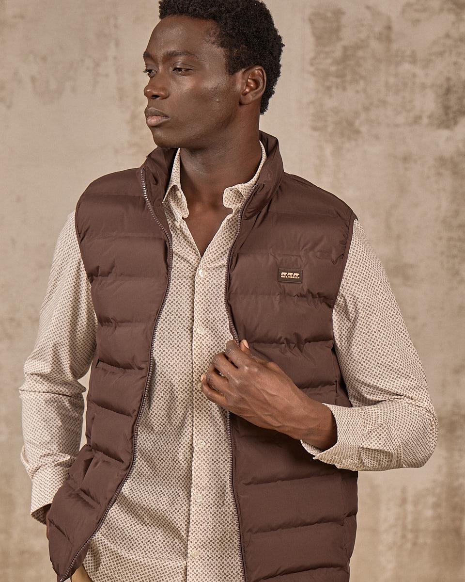 Doudoune sans manches Elmund beige