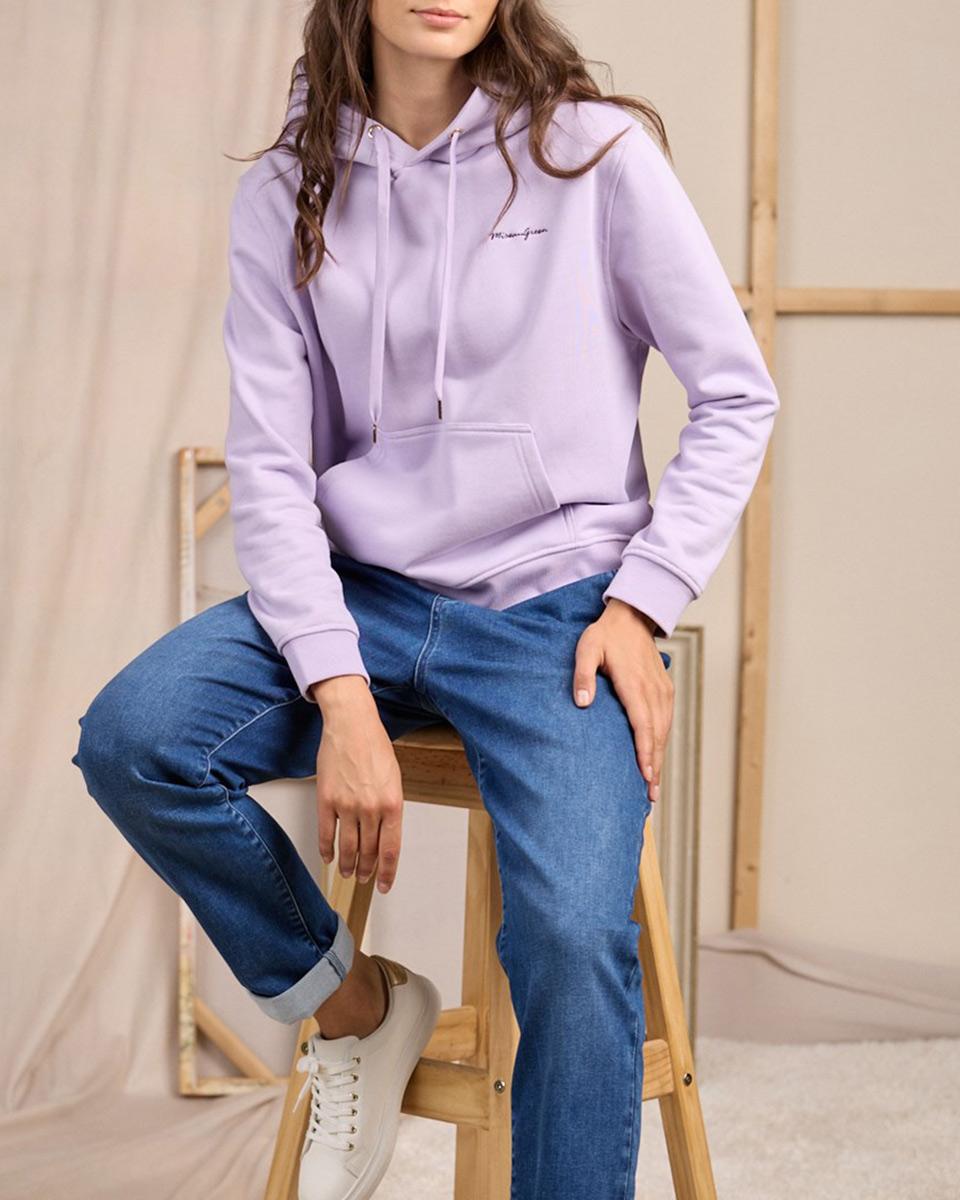Hoodie uni violet