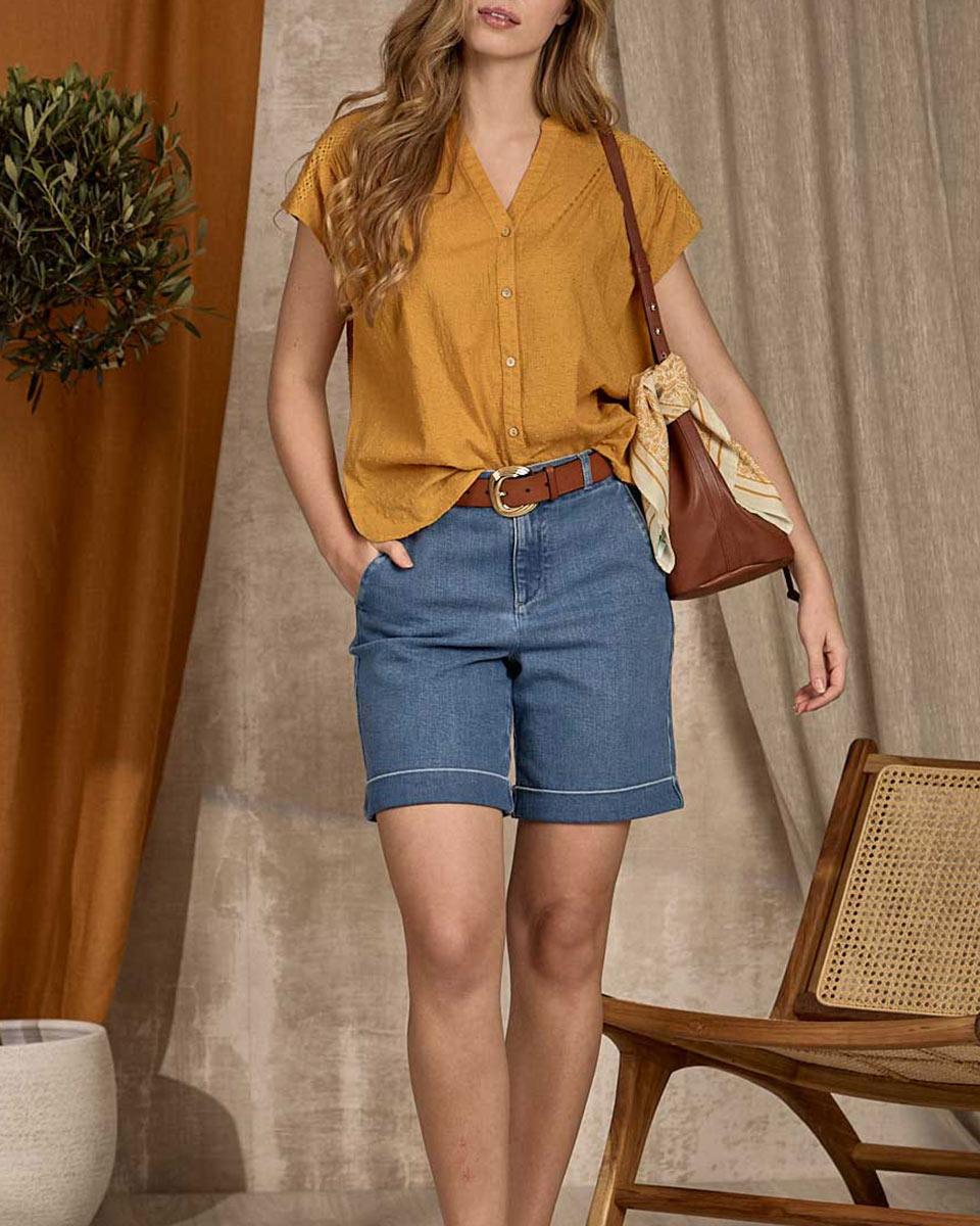 Top chaîne et trame jaune