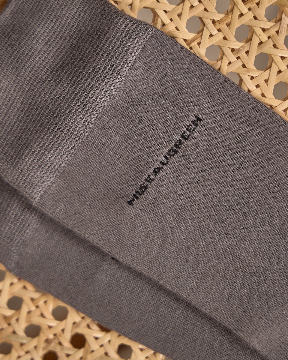 Chaussettes unies Bambou gris